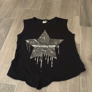 Miss Popular Girls Tank Top With Star On The Front Size 10/12